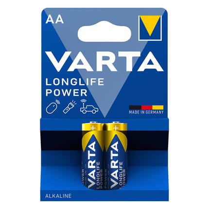 Baterii Alcaline AA LR6 1.5V Varta Blister 2