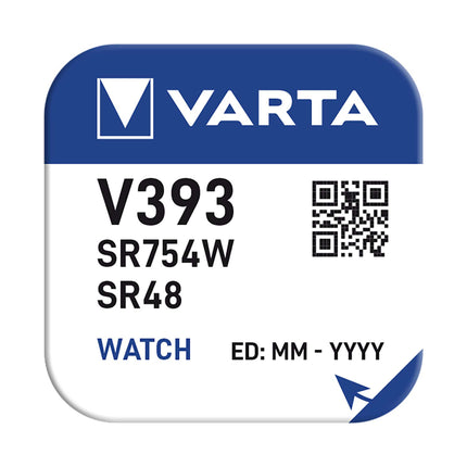 Baterie Ceas SR754W 393 1.55V 77mAh Varta Blister 1