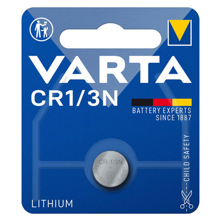 Baterie Litiu 3V CR1/3N 170mAh, Dimensiuni 11.6 x 10.8 mm Varta Blister 1