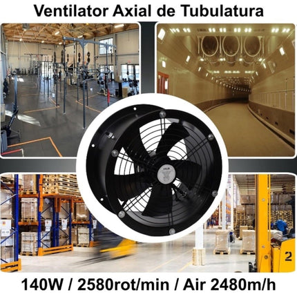 Ventilator Axial Tubulatura YWF mm 140 300x300mm