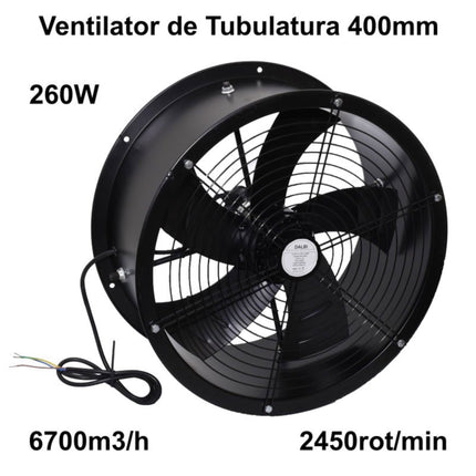 Ventilator Axial Tubulatura mm 260 W 400x400mm