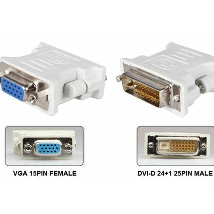 Adaptor DVI-D 24+1p tata - VGA HD15 mama