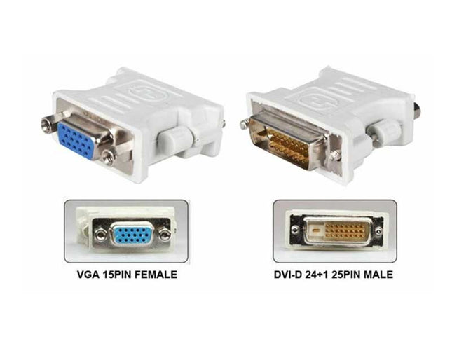 Adaptor DVI-D 24+1p tata - VGA HD15 mama
