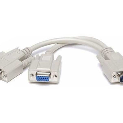 Cablu splitter VGA 15pin tata la 2x15pin mama