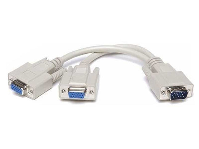 Cablu splitter VGA 15pin tata la 2x15pin mama