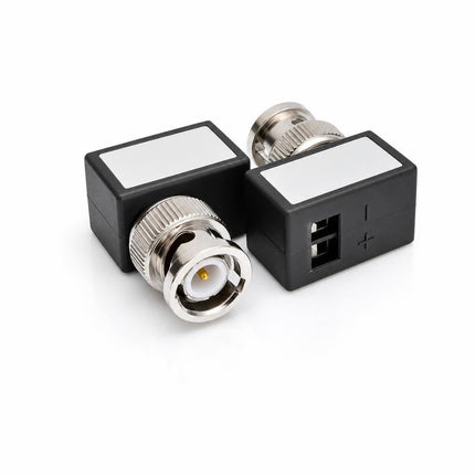 Video balun TR-1 BNC 90grade set 2 buc
