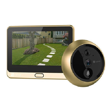 Vizor inteligent wireless EZVIZ DP2C, camera 1080p, ecran 4.3 inch, senzor PIR, auriu